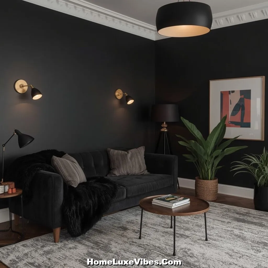Black White Walls for Full Impact Black & White Walls Living Room for Full Impact