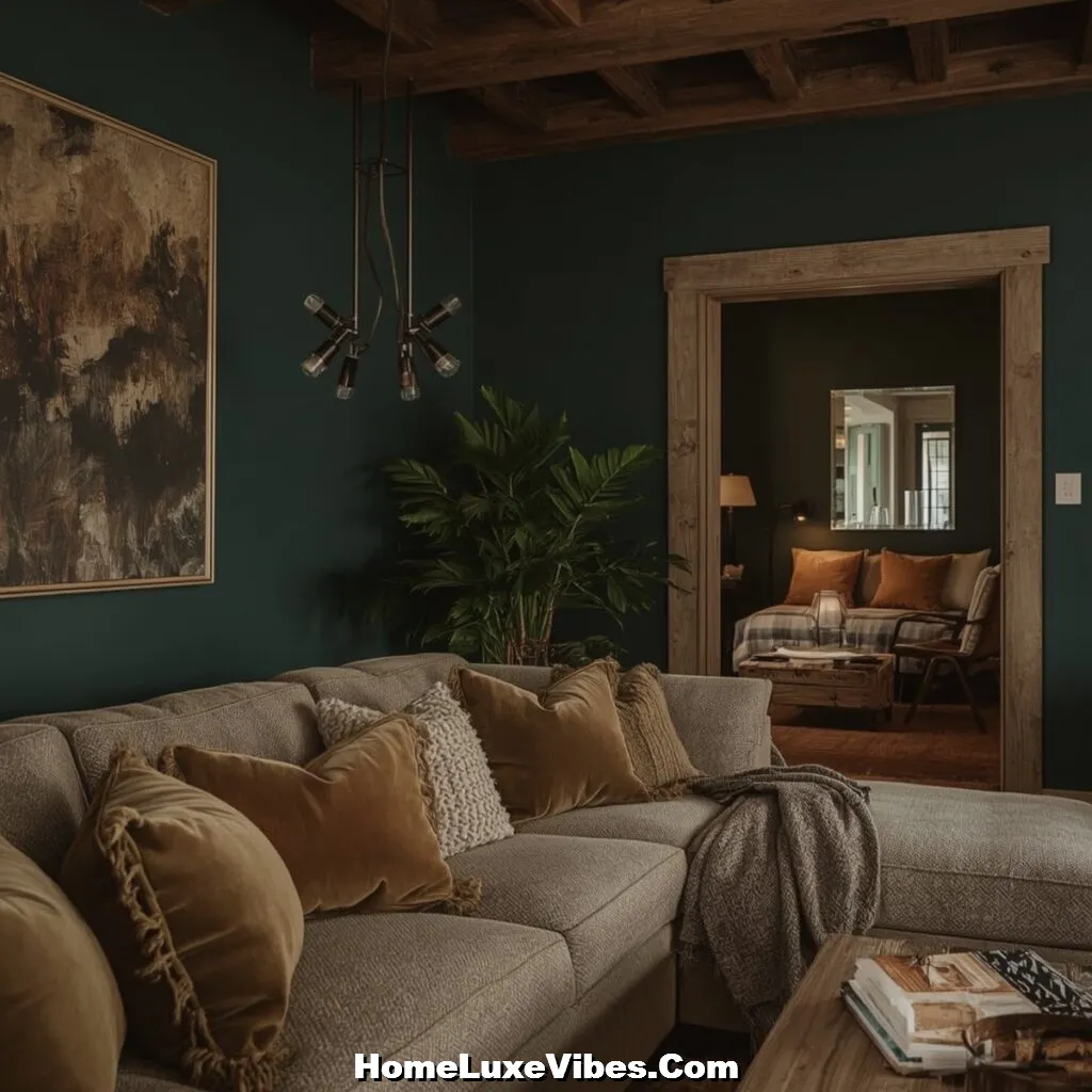 Cottage Style in a Deeper Palette Cottage Style Living Room in a Deeper Palette