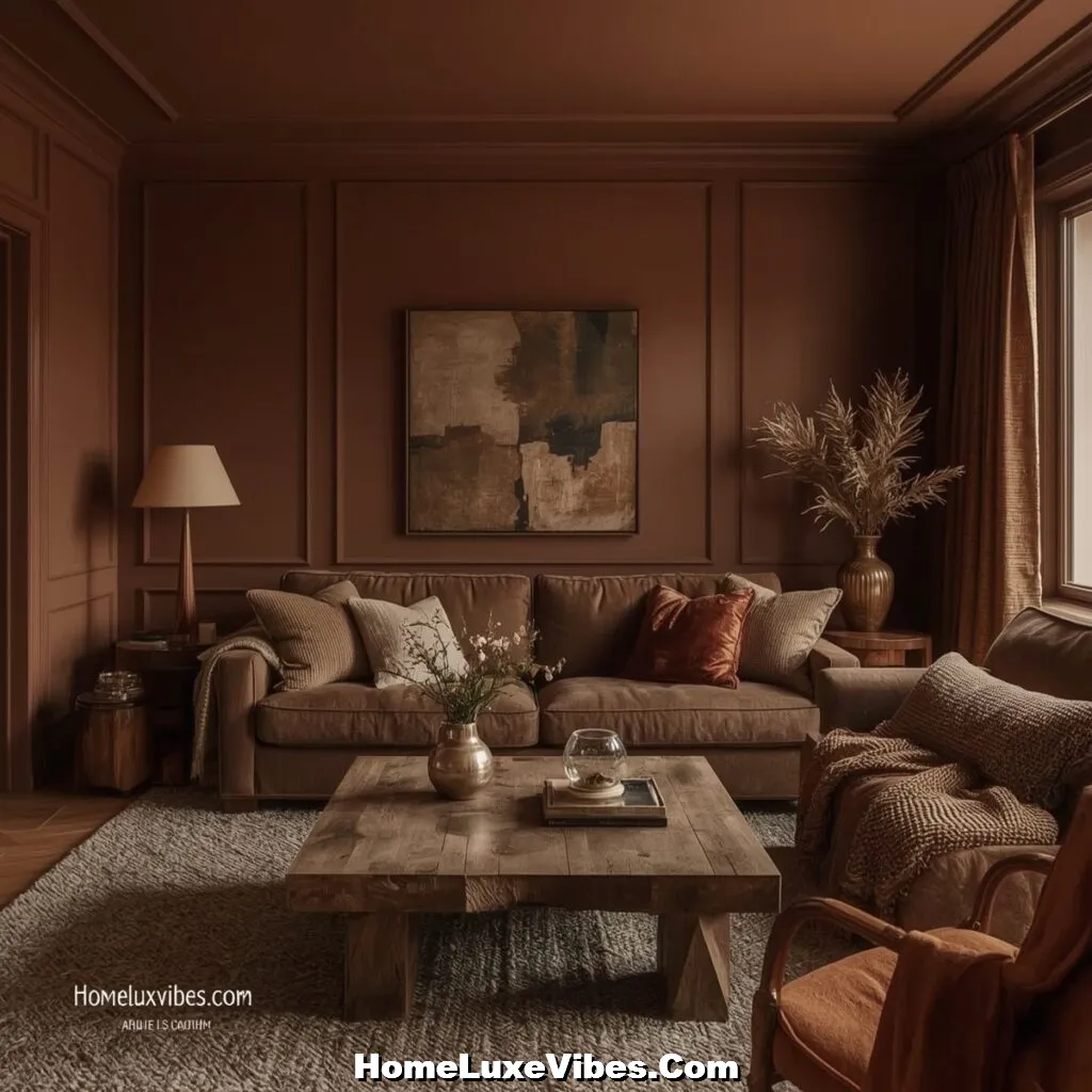 Go All In with Moody Browns Go All-In Living Room with Moody Browns