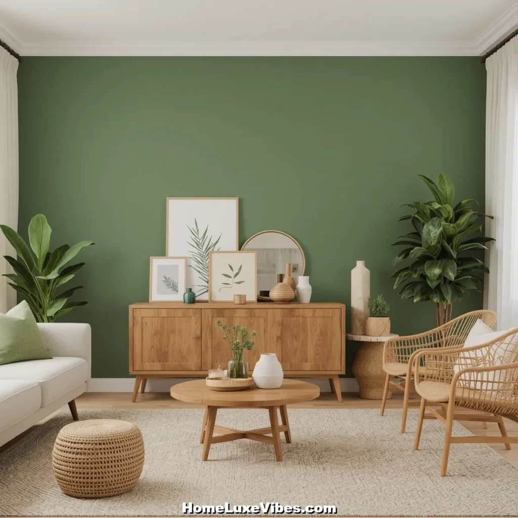Green Statement Wall result Green Earthy Statement Wall