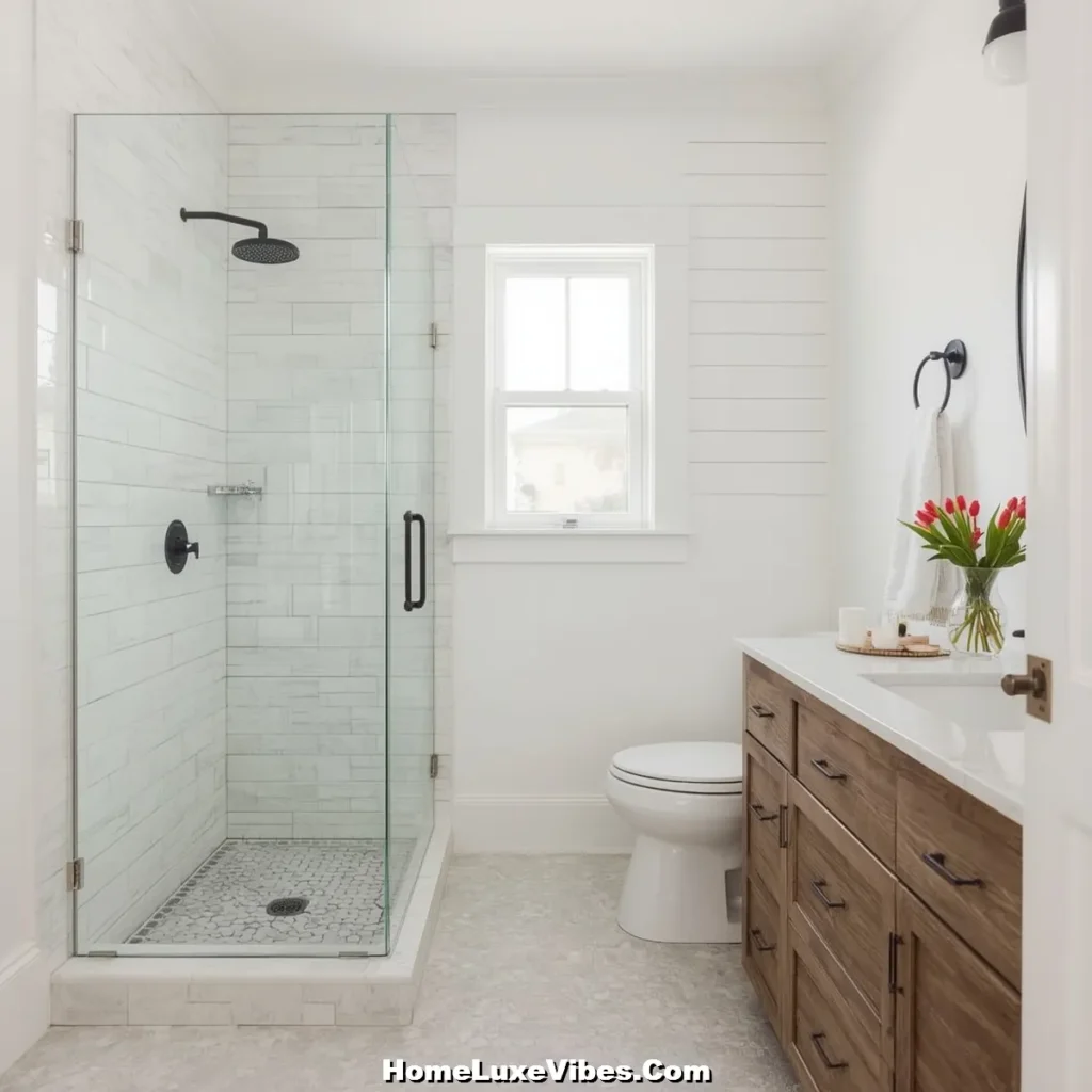 Neutral Tiling – Farmhouse Bathroom Ideas result Neutral Tiling For Farmhouse Bathroom