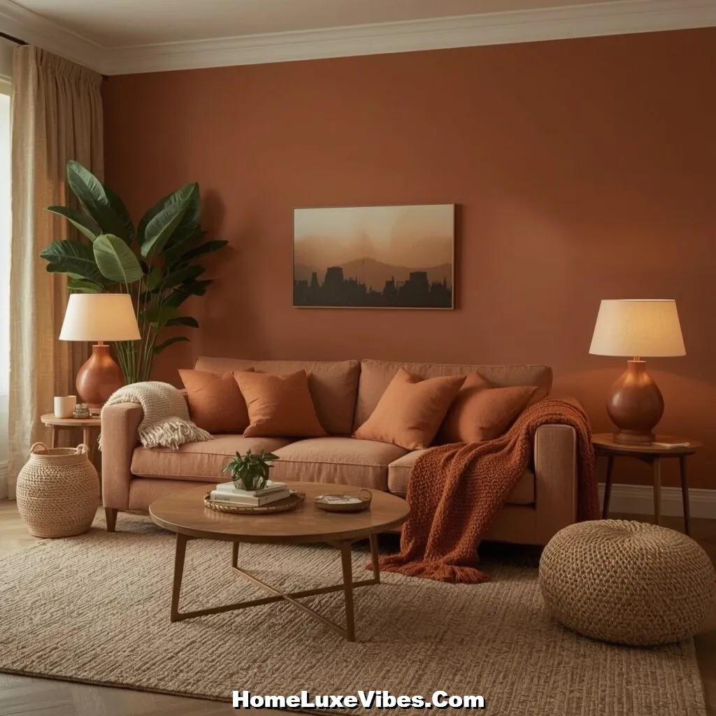 Warm Earth Tones for a Cozy Look Warm Earth Tones Living Room for a Cozy Look