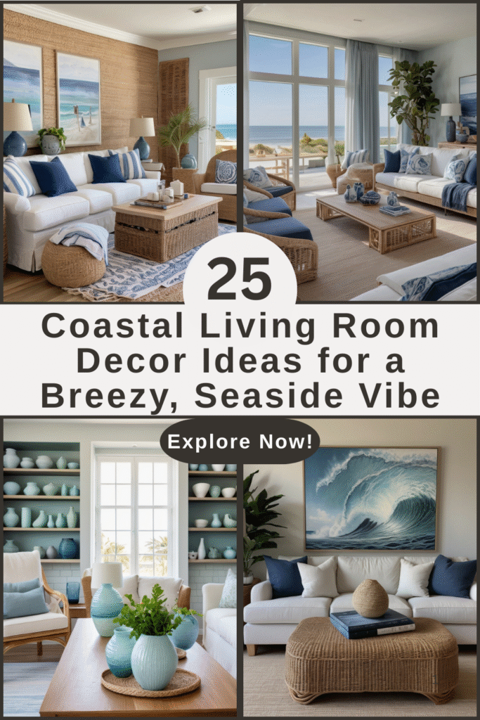 25 Coastal Living Room Decor Ideas for a Breezy Seaside Vibe 25+ Coastal Living Room Decor Ideas for a Breezy, Seaside Vibe