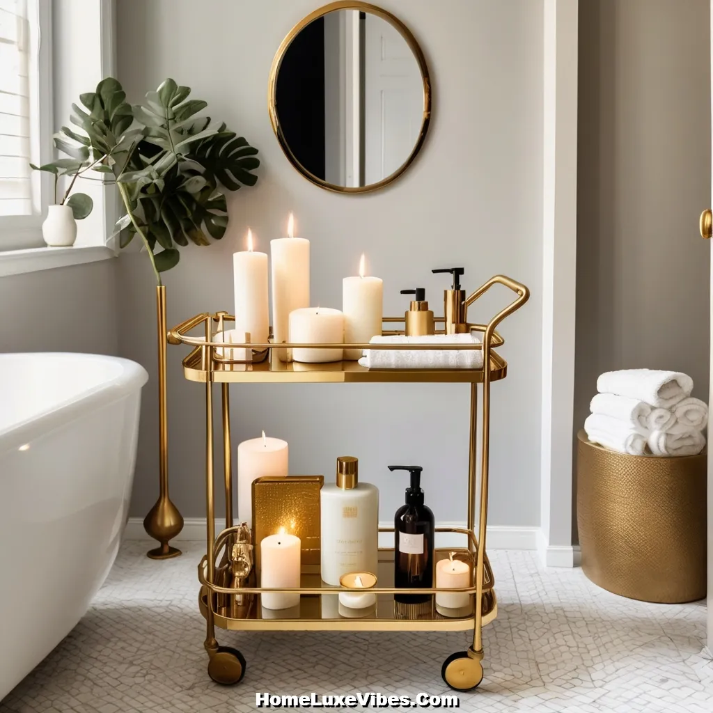 Bathroom Bar Cart Shelf Ideas for Small Spaces result Bathroom Bar Cart Shelf Ideas for Small Spaces