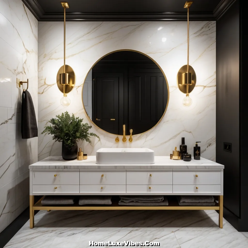 Black Shiplap Bathroom with Gold Fixtures – Bold Modern Design result Black Shiplap Bathroom with Gold Fixtures – Bold Modern Design