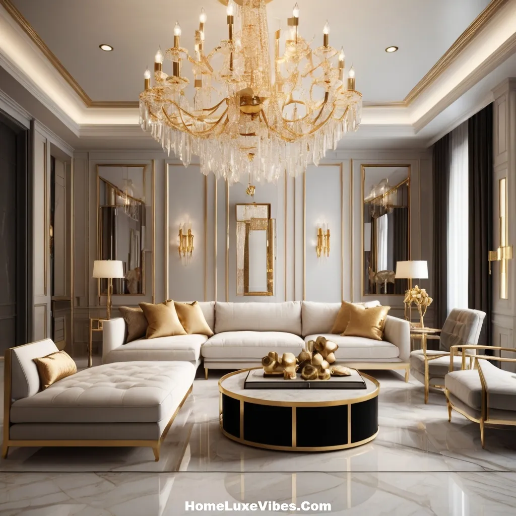 Glam Luxury Living Room Lighting with Crystal Chandeliers result Glam Luxury Living Room Lighting with Crystal Chandeliers
