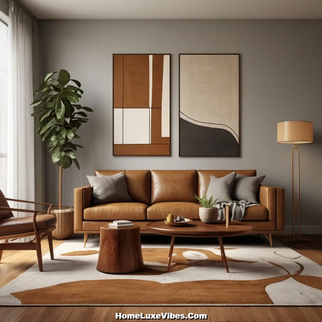 Gray and Warm Brown Midcentury Modern Living Room Palette result Gray and Warm Brown Midcentury Modern Living Room Palette