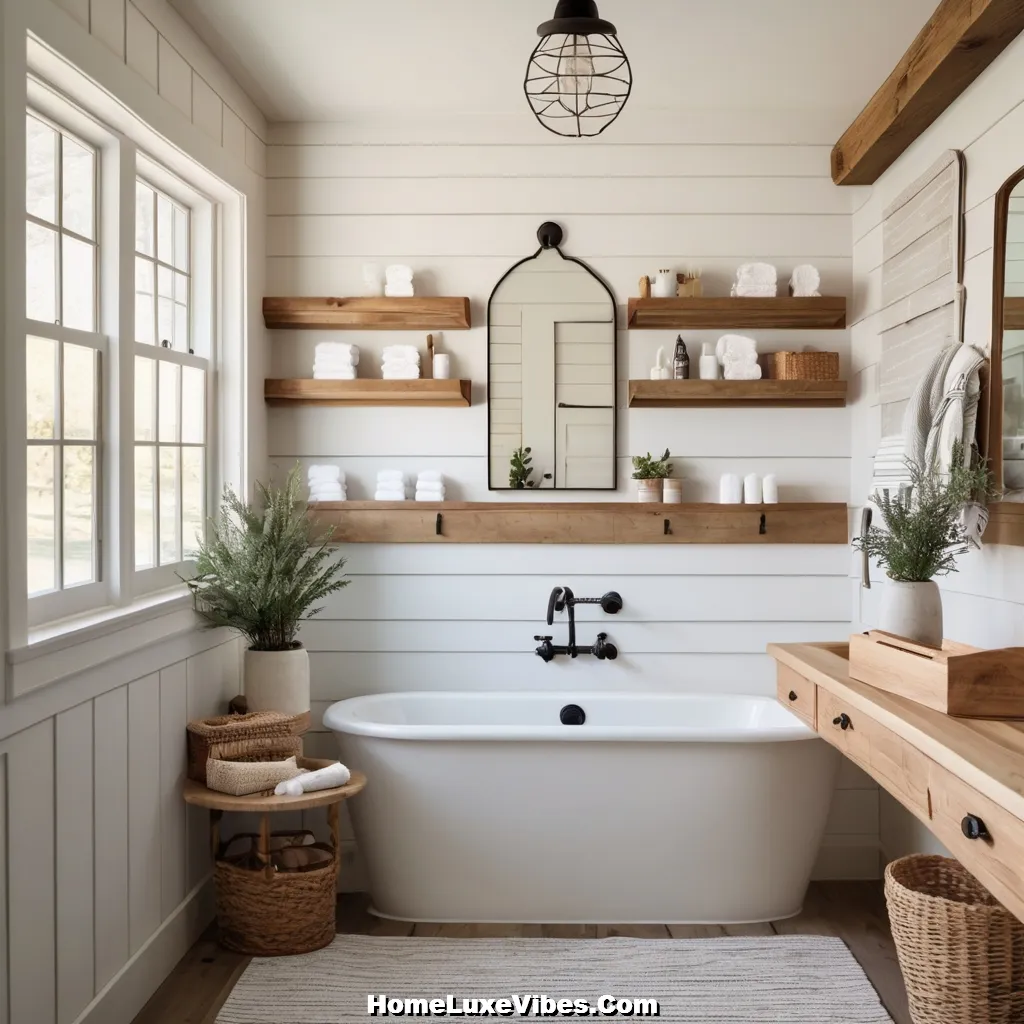 Half Wall Shiplap Bathroom with Pastel Upper Walls – Stylish Accent result Half-Wall Shiplap Bathroom with Pastel Upper Walls – Stylish Accent