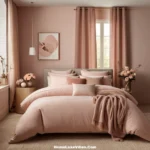 Monochromatic Teen Girl Bedroom in Blush Pink Tones