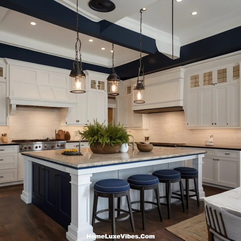 Navy Blue Kitchen Ceiling with White Cabinets result Navy Blue Kitchen Ceiling with White Cabinets