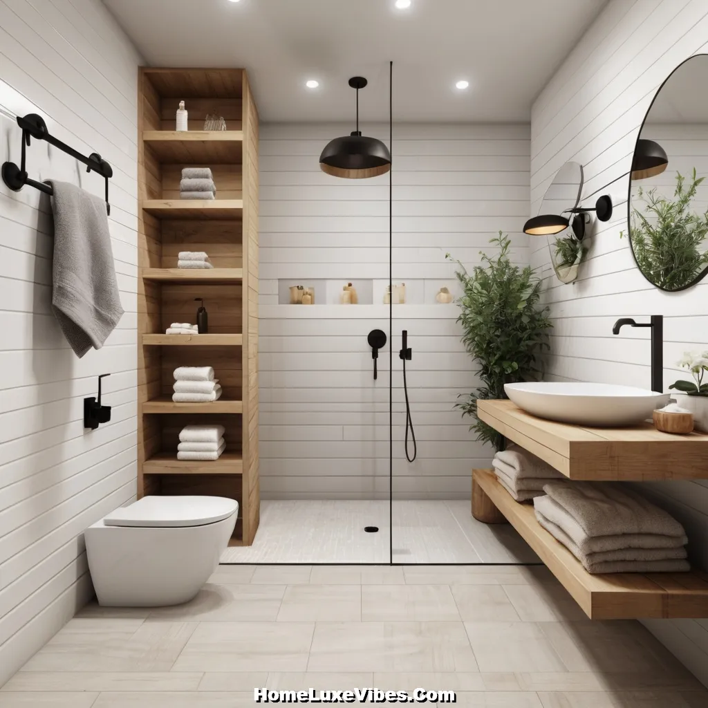Shiplap Bathroom with Shower Niche – Functional Stylish Design result Shiplap Bathroom with Shower Niche – Functional Stylish Design