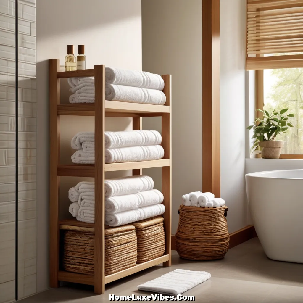 Slatted Bathroom Shelf for Airy Storage result Slatted Bathroom Shelf for Airy Storage
