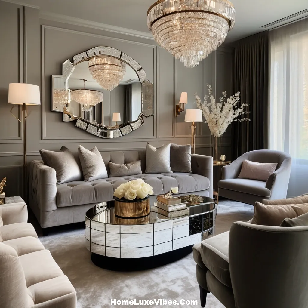 Small Glam Luxury Living Room with Elegant Style result Small Glam Luxury Living Room with Elegant Style