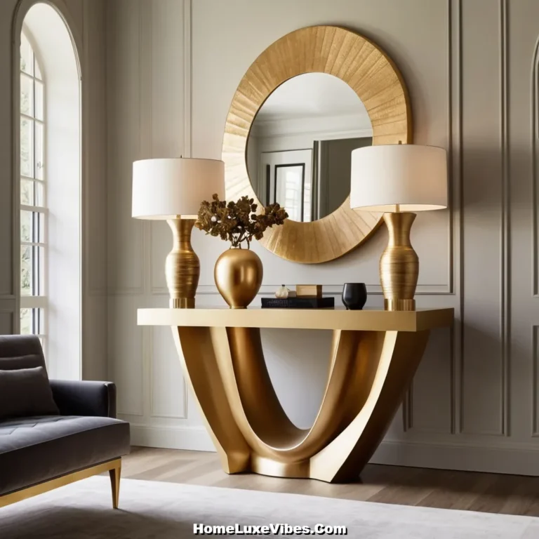 Statement Entryway Table Decor with Bold Design