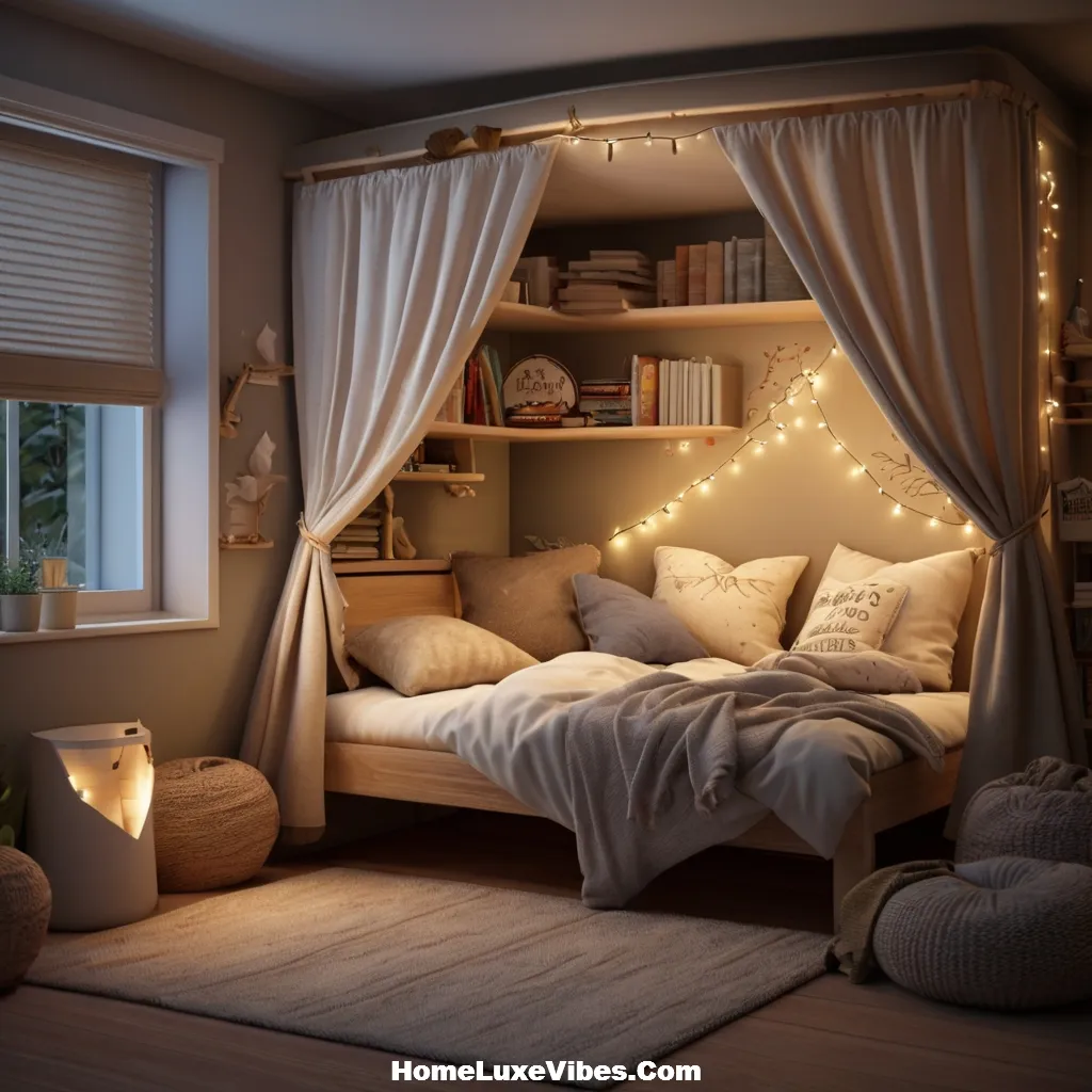Teen Girl Bedroom with Private Reading Nook result Teen Girl Bedroom with Private Reading Nook