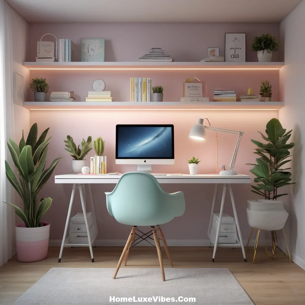 Teen Girl Bedroom with Stylish Study Desk and Monitor Setup result Teen Girl Bedroom with Stylish Study Desk and Monitor Setup