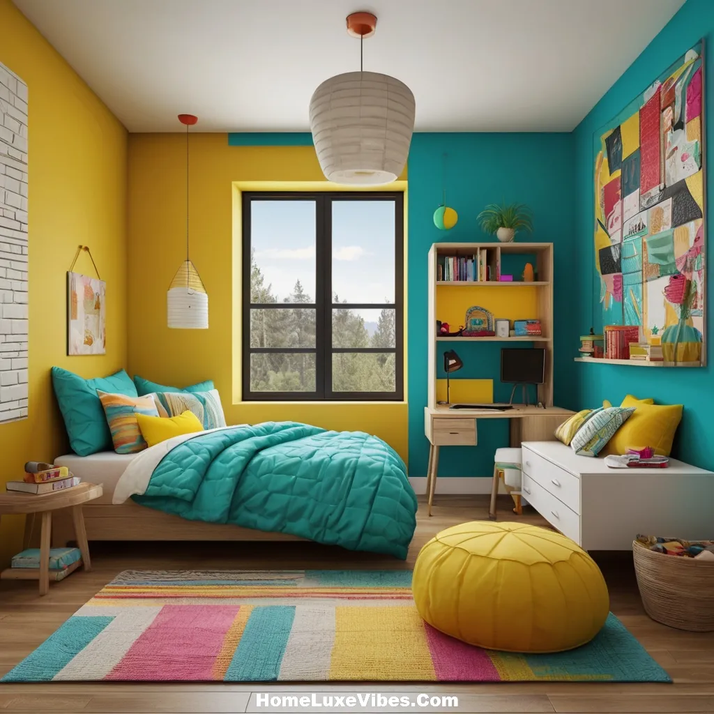 Teen Girl Bedroom with Vibrant Colorful Decor result Teen Girl Bedroom with Vibrant Colorful Decor