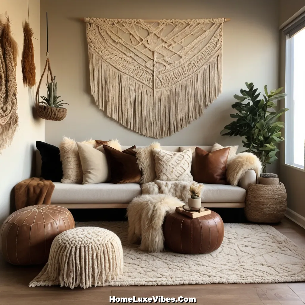 Textured Boho Living Room With Layered Elements result Textured Boho Living Room With Layered Elements
