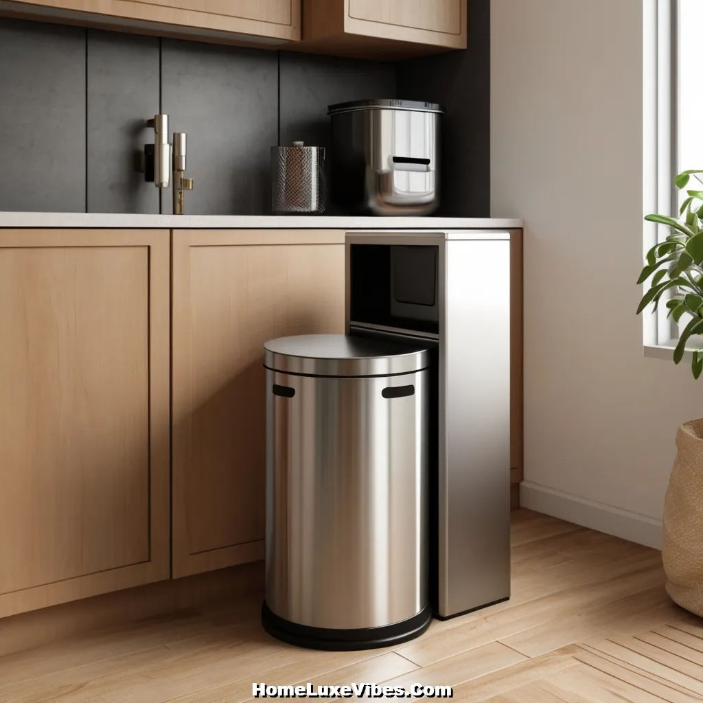 Trash Can and Recycling Bin for First Apartment Kitchen Setup result Trash Can and Recycling Bin for First Apartment Kitchen Setup