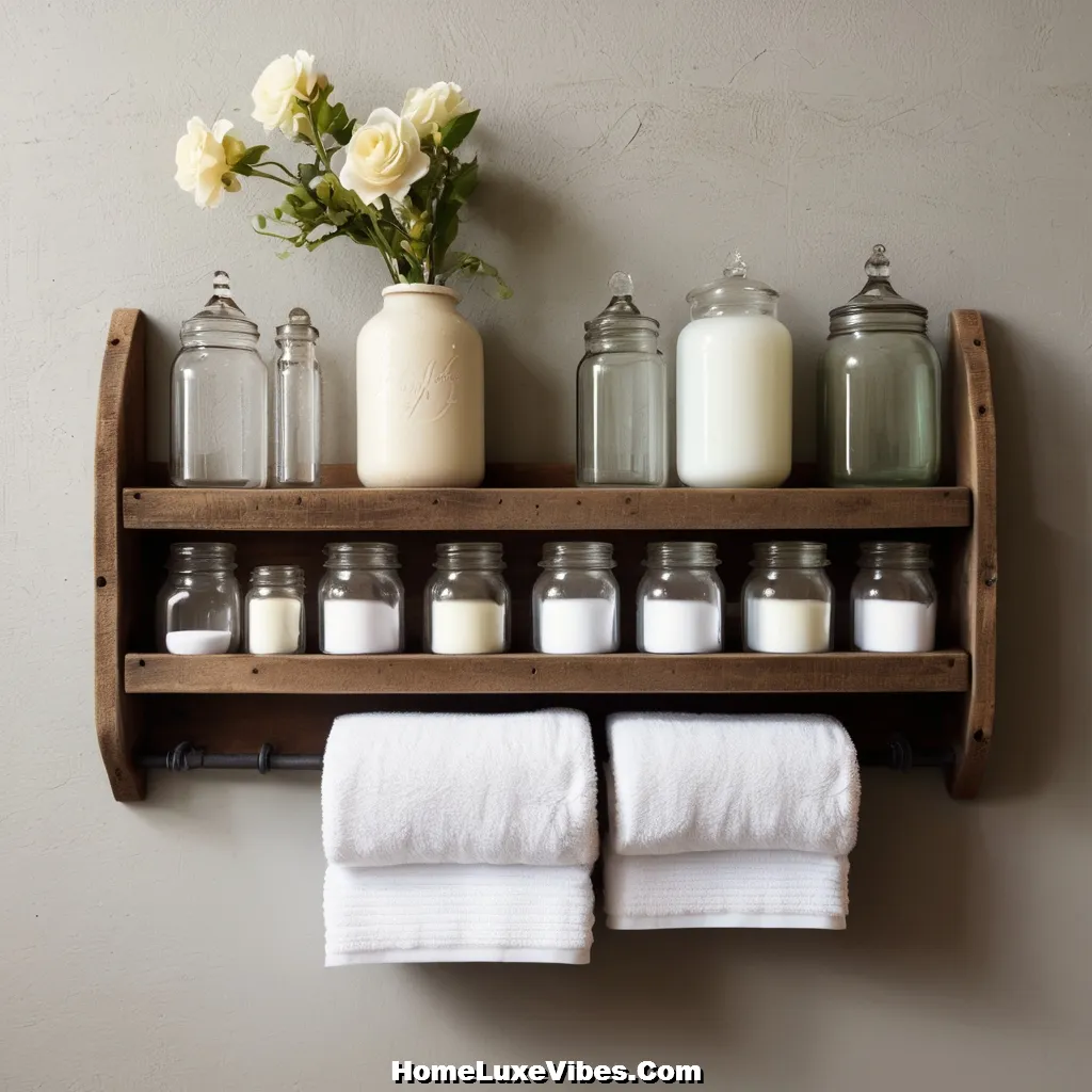 Vintage Rack Storage for Small Bathroom result Vintage Rack Storage for Small Bathroom
