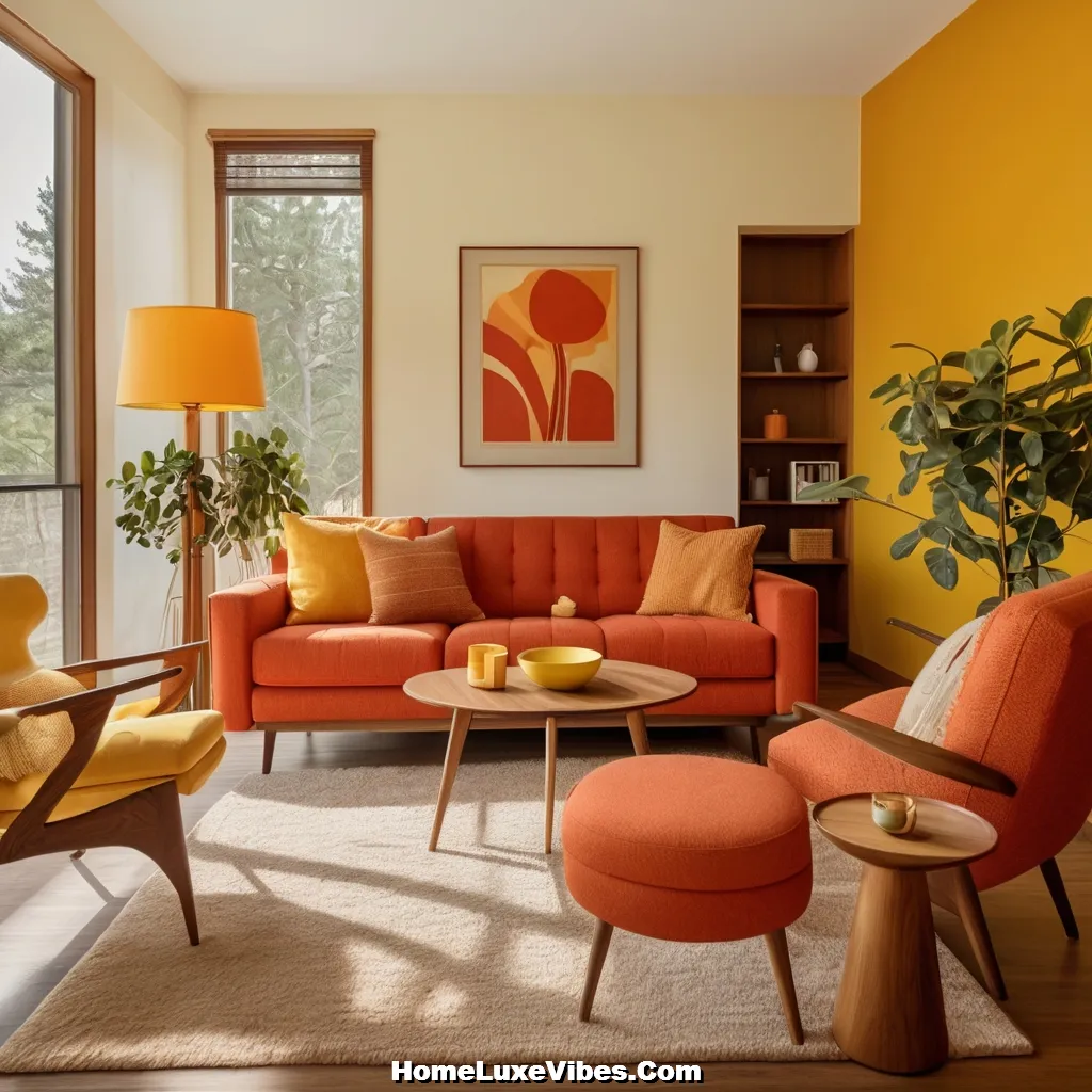 Warm Retro Midcentury Modern Living Room Palette result Warm Retro Midcentury Modern Living Room Palette