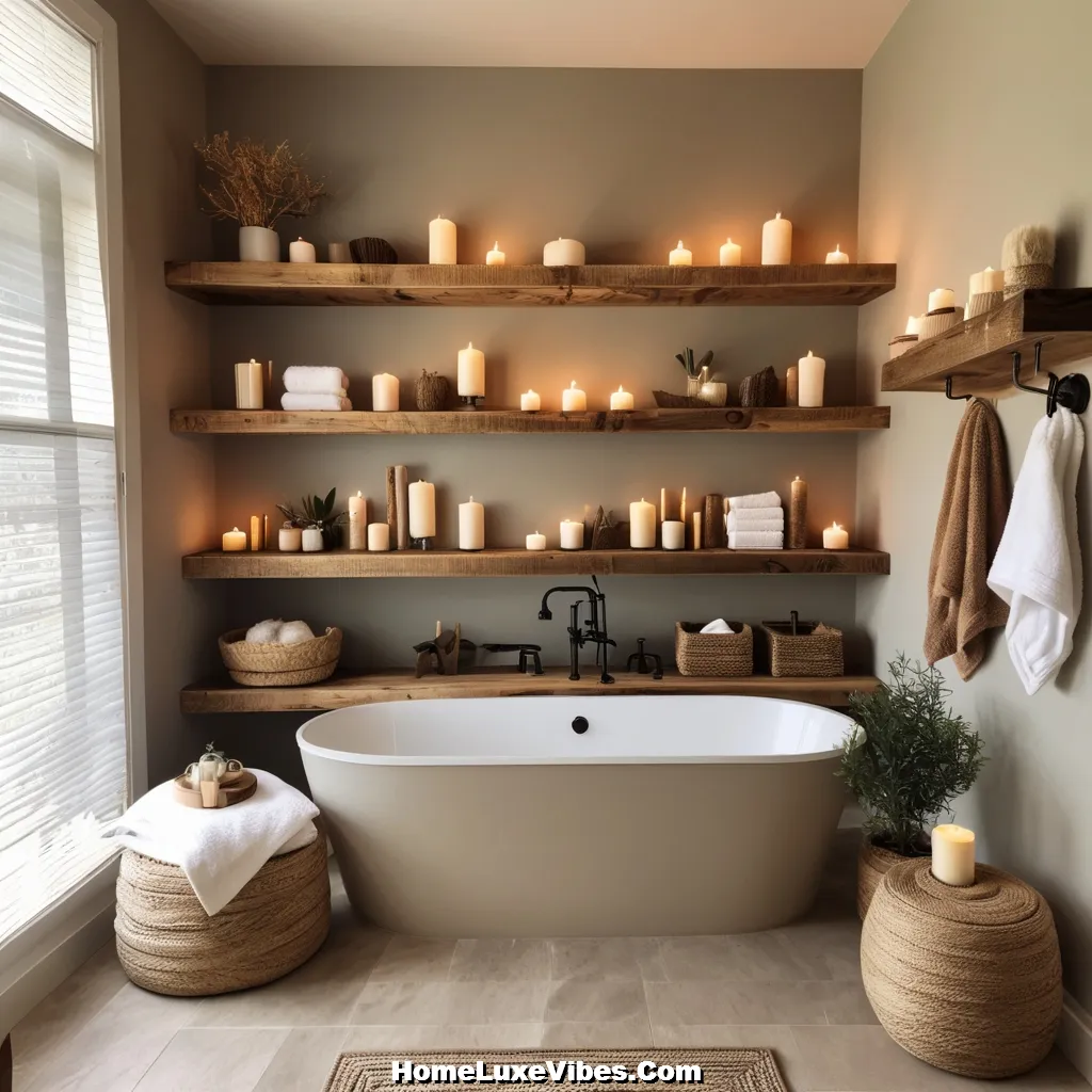 Wood Floating Bathroom Shelves Above Bathtub result Wood Floating Bathroom Shelves Above Bathtub