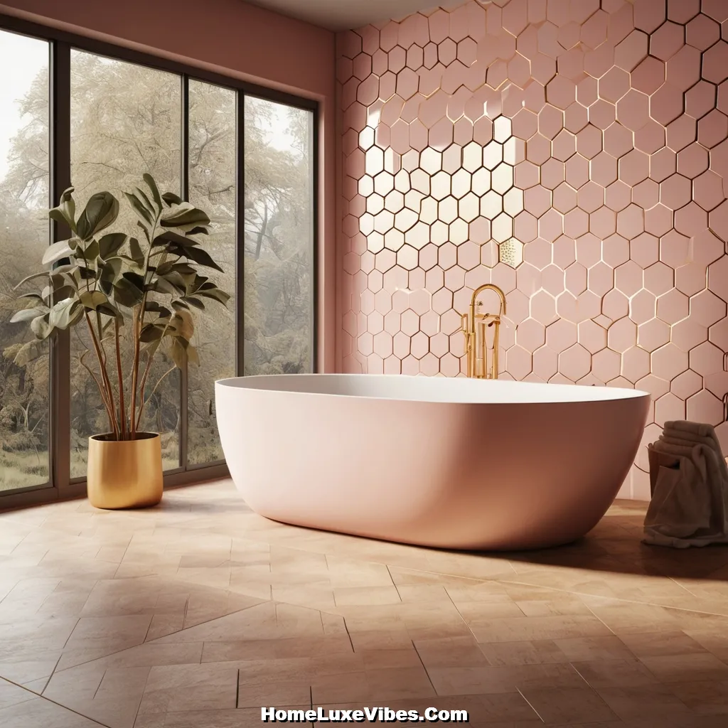 pink hex tile bathroom design result pink hex tile bathroom design