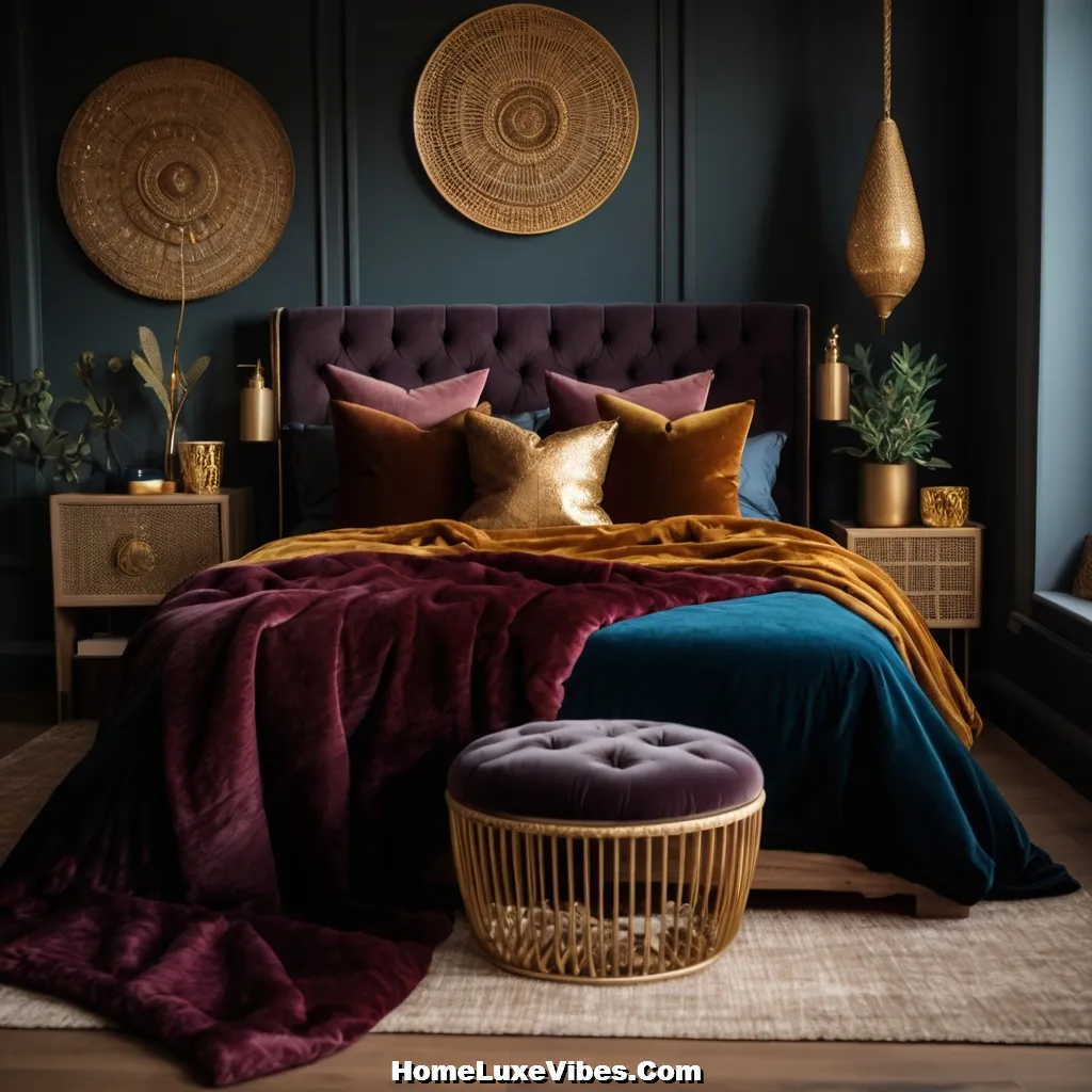 velvet accents dark boho bedroom result velvet accents dark boho bedroom