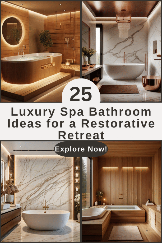 25 Luxury Spa Bathroom Ideas for a Restorative Retreat 25+ Luxury Spa Bathroom Ideas for a Restorative Retreat