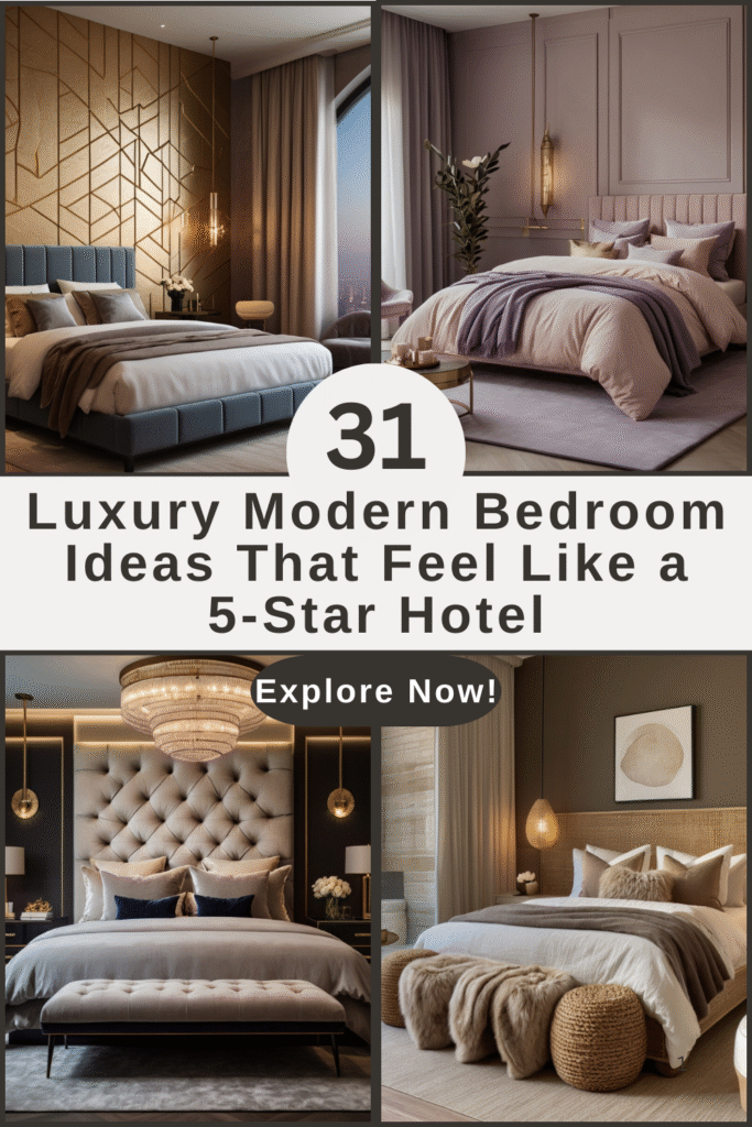 31 Luxury Modern Bedroom Ideas That Feel Like a 5 Star Hotel 31+ Luxury Modern Bedroom Ideas That Feel Like a 5-Star Hotel