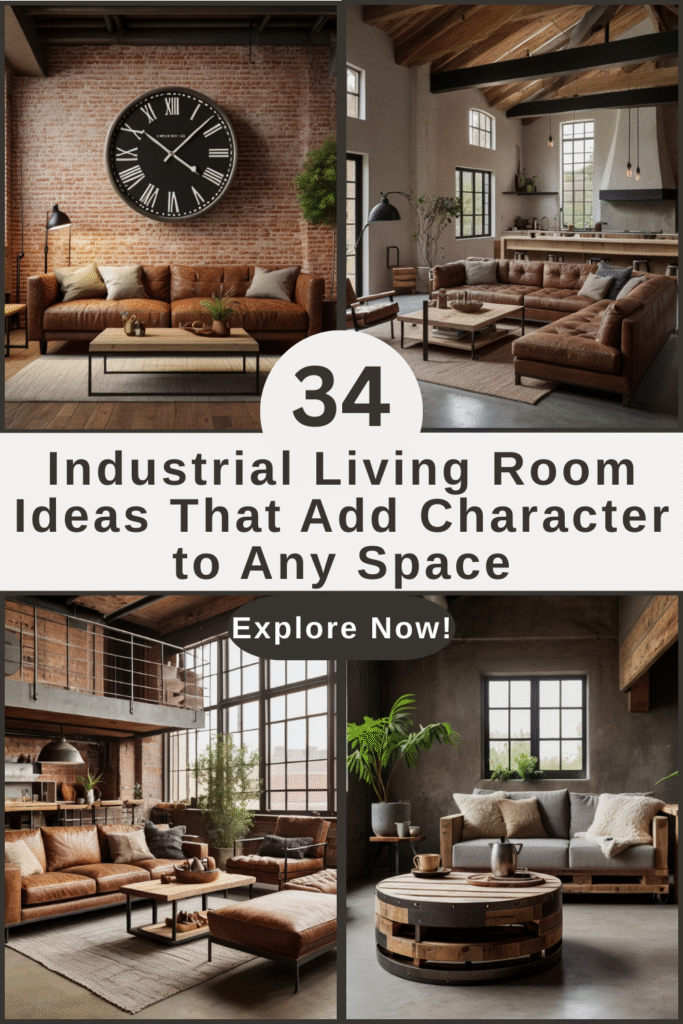 34 Industrial Living Room Ideas That Add Character to Any Space 34+ Industrial Living Room Ideas That Add Character to Any Space
