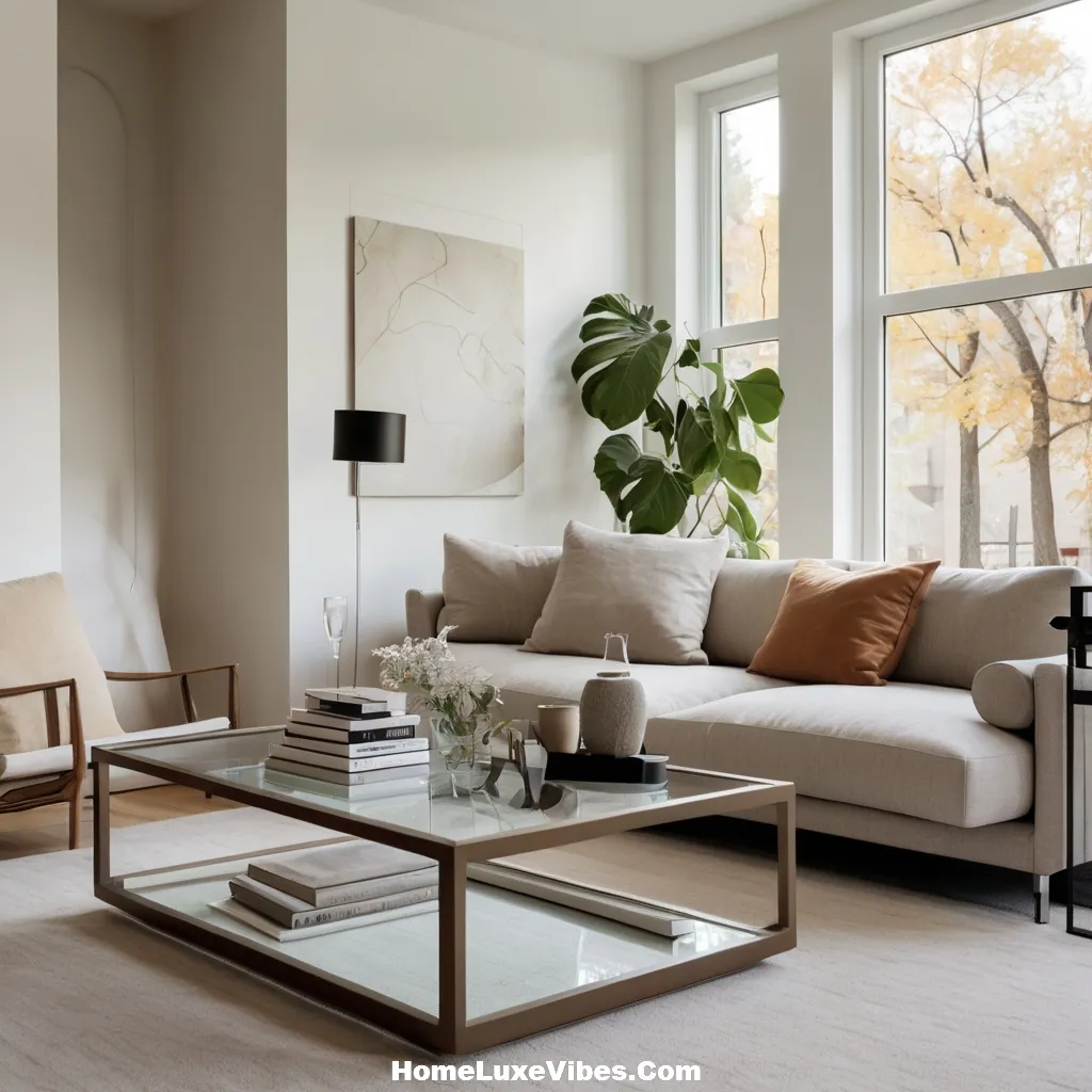 Armless Sofa in Small Apartment Living Room
