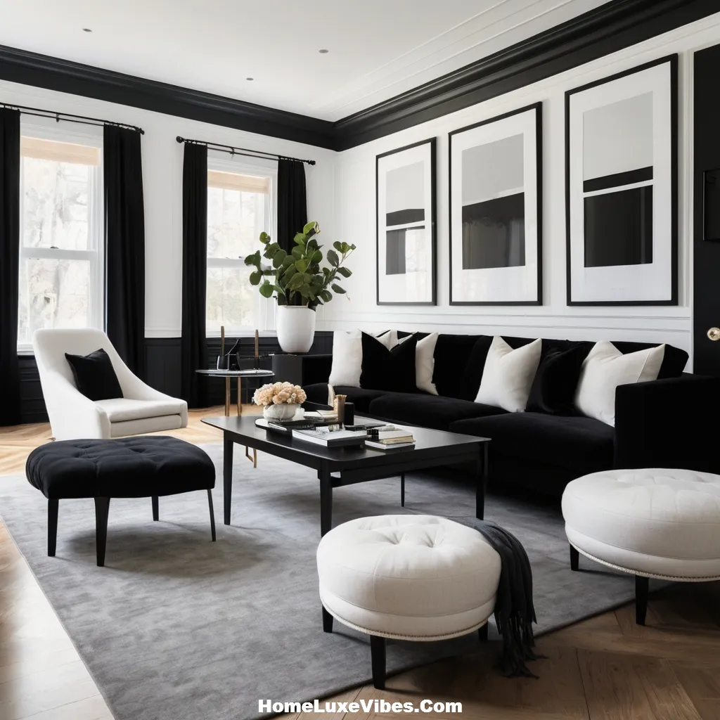 Black Picture Rail Molding in White Living Room result Black Picture Rail Molding in White Living Room