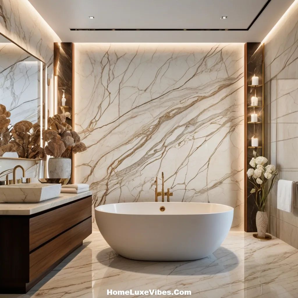 Book Matched Marble Luxury Bathroom result Book-Matched Marble Luxury Bathroom