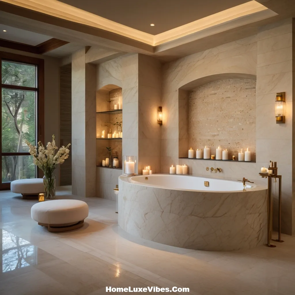 Built In Marble Spa Bathtub Design result Built-In Marble Spa Bathtub Design