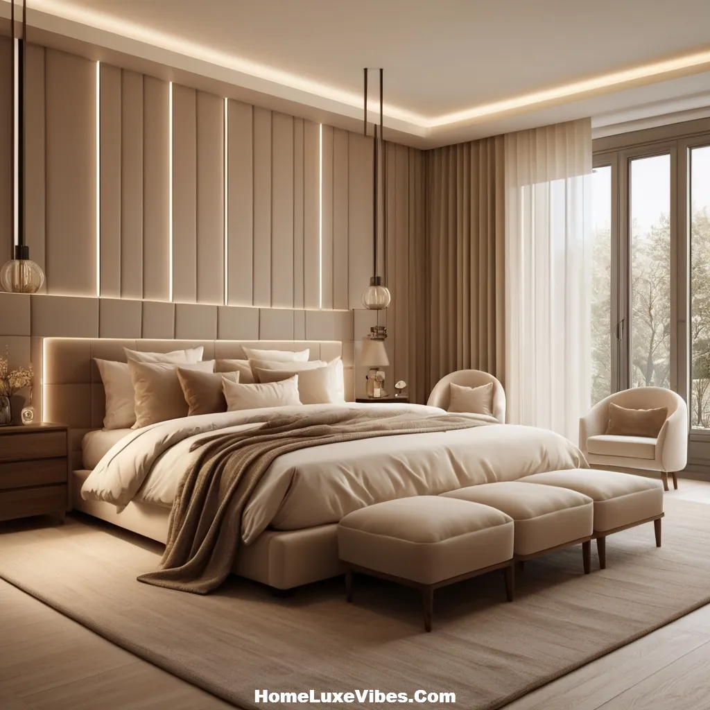 Calming Neutral Luxury Bedroom with Soft Beige and Ivory Tones result Calming Neutral Luxury Bedroom with Soft Beige and Ivory Tones