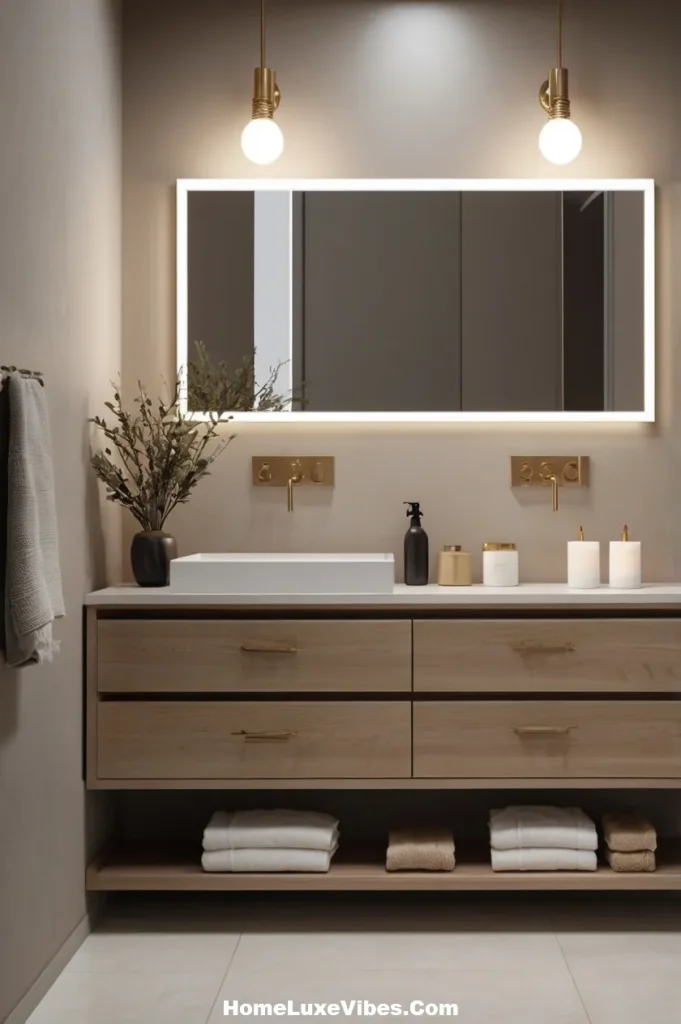 Clean and Simple Bathroom Vanity Lighting

