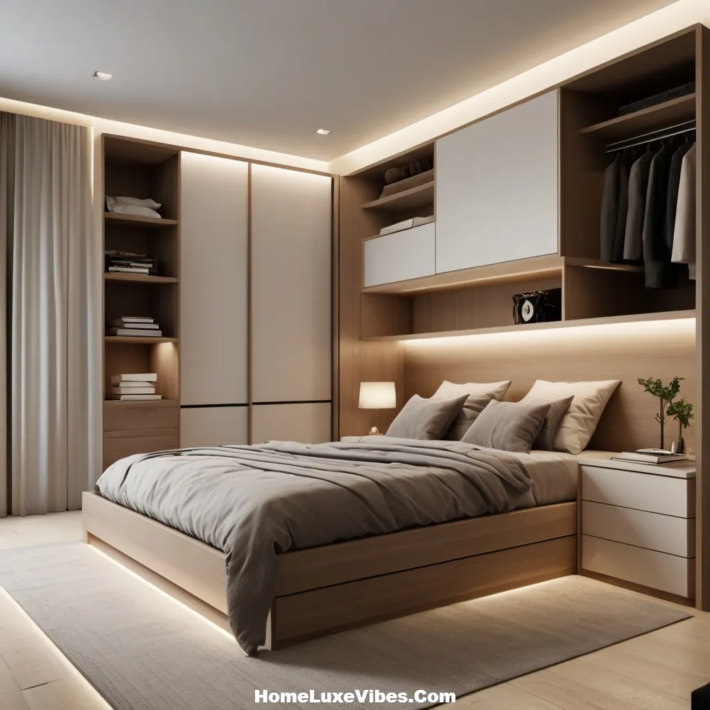 Clutter Free Luxury Modern Bedroom with Hidden Storage result Clutter-Free Luxury Modern Bedroom with Hidden Storage