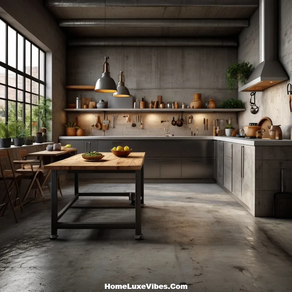 Concrete or Cement Flooring for a Rugged Look – Industrial Kitchen Design Inspiration result Concrete or Cement Flooring for a Rugged Look – Industrial Kitchen Design Inspiration