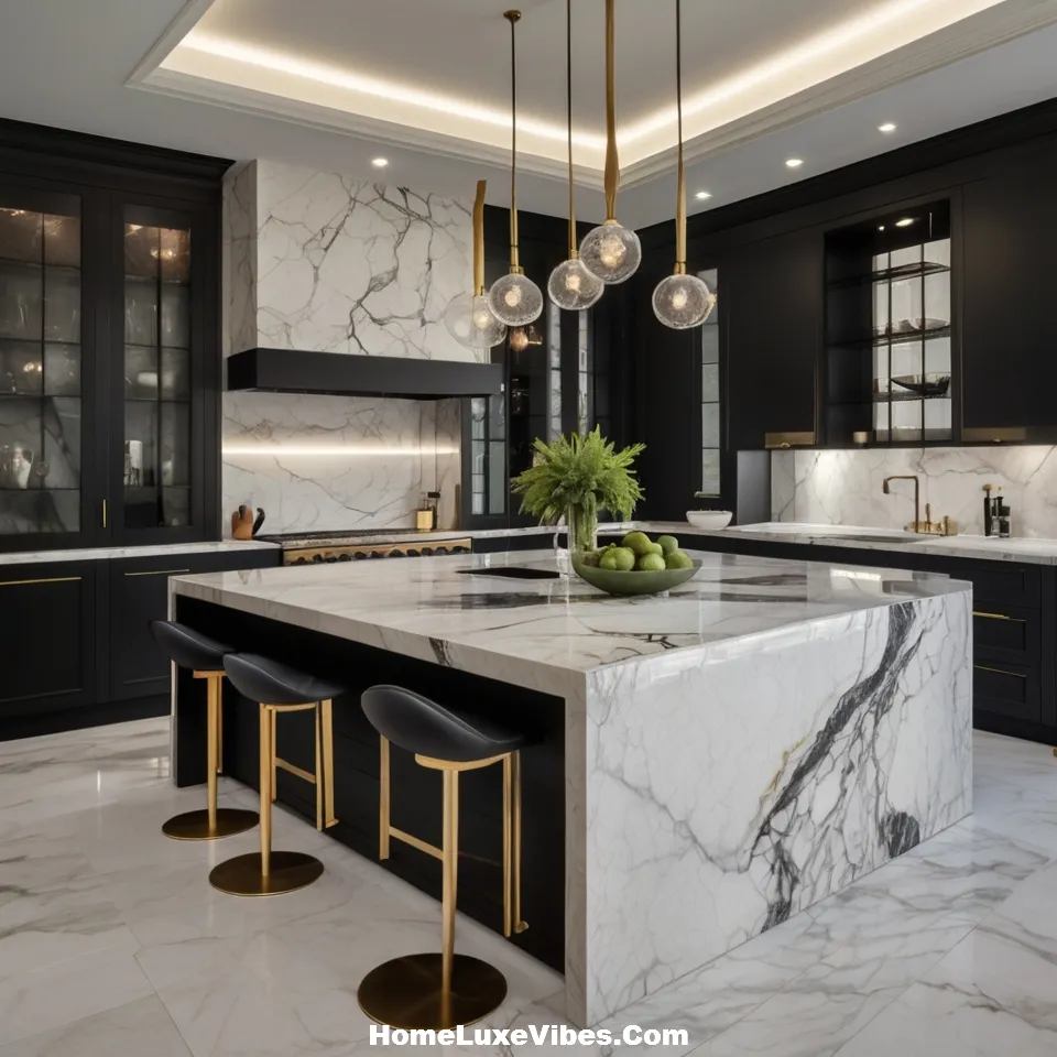 Contemporary Contrast Luxury Kitchen

