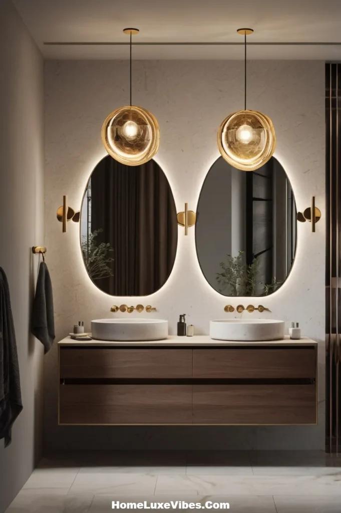 Decorative Bathroom Vanity Lighting Idea
