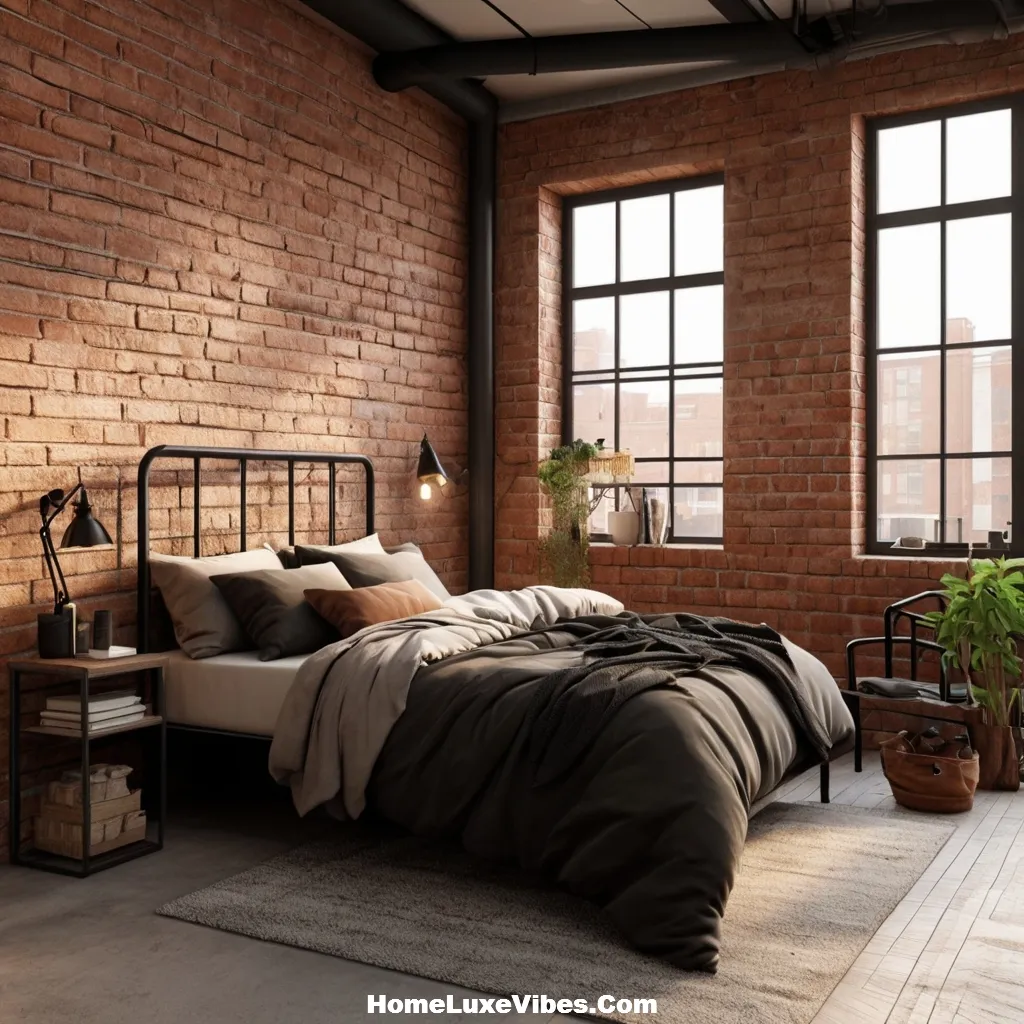 Distressed Wood Furniture in Industrial Bedroom – Rustic Loft Charm result Distressed Wood Furniture in Industrial Bedroom – Rustic Loft Charm