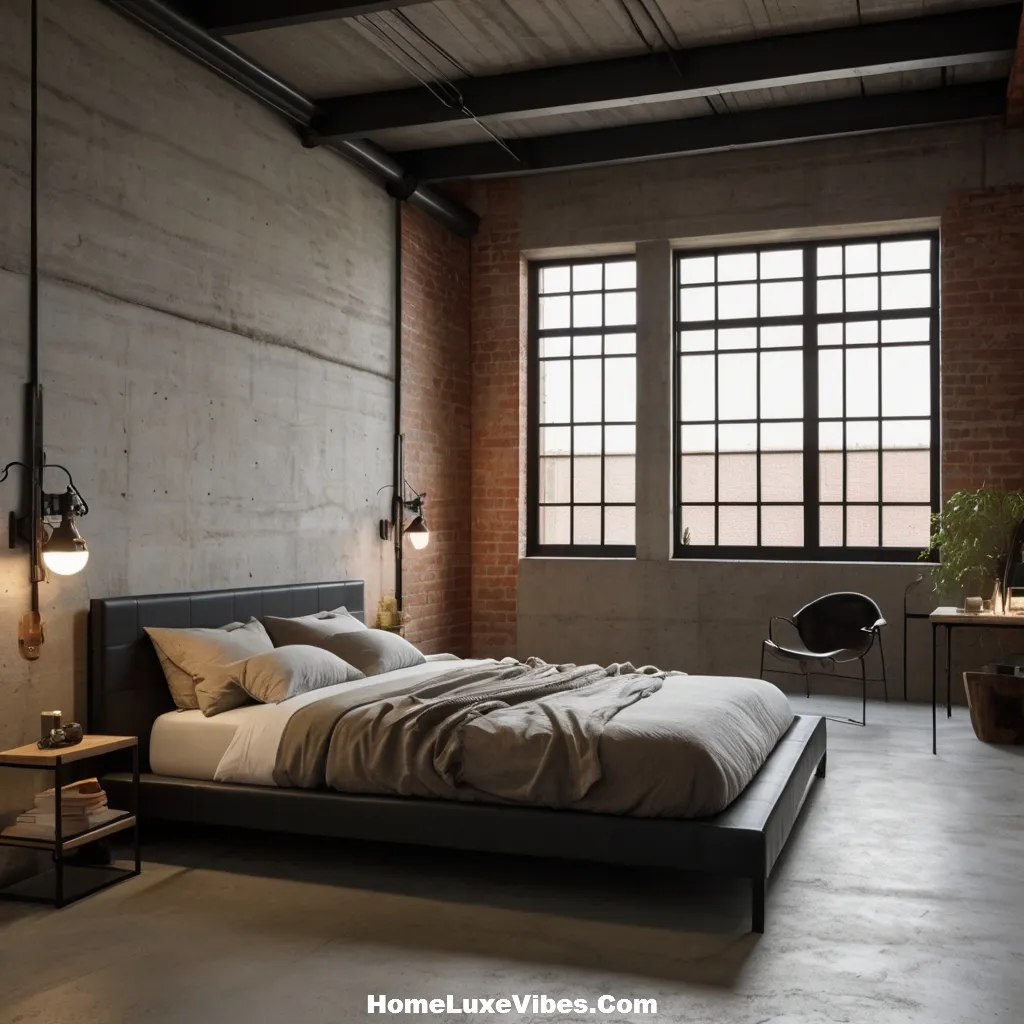 Exposed Ceiling Beams Industrial Bedroom – Rustic Loft Interior result Exposed Ceiling Beams Industrial Bedroom – Rustic Loft Interior