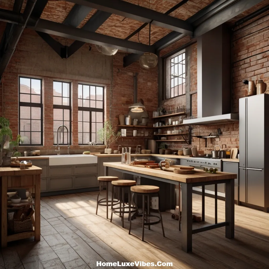 Exposed Ceiling Beams for Texture – Industrial Kitchen Design Inspiration result Exposed Ceiling Beams for Texture – Industrial Kitchen Design Inspiration