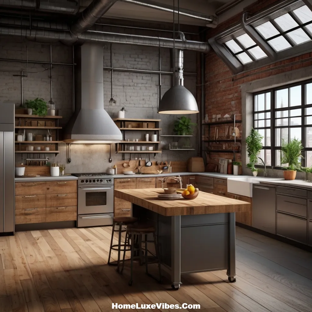 Exposed Ductwork for Loft Style Appeal – Industrial Kitchen Design Inspiration result Exposed Ductwork for Loft-Style Appeal – Industrial Kitchen Design Inspiration