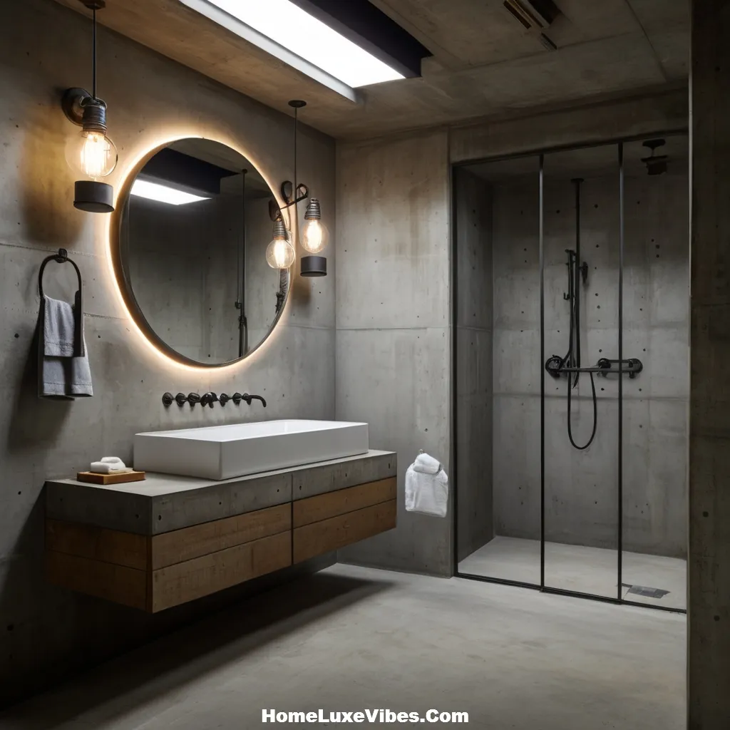 Exposed Ductwork in Industrial Bathroom Design result Exposed Ductwork in Industrial Bathroom Design
