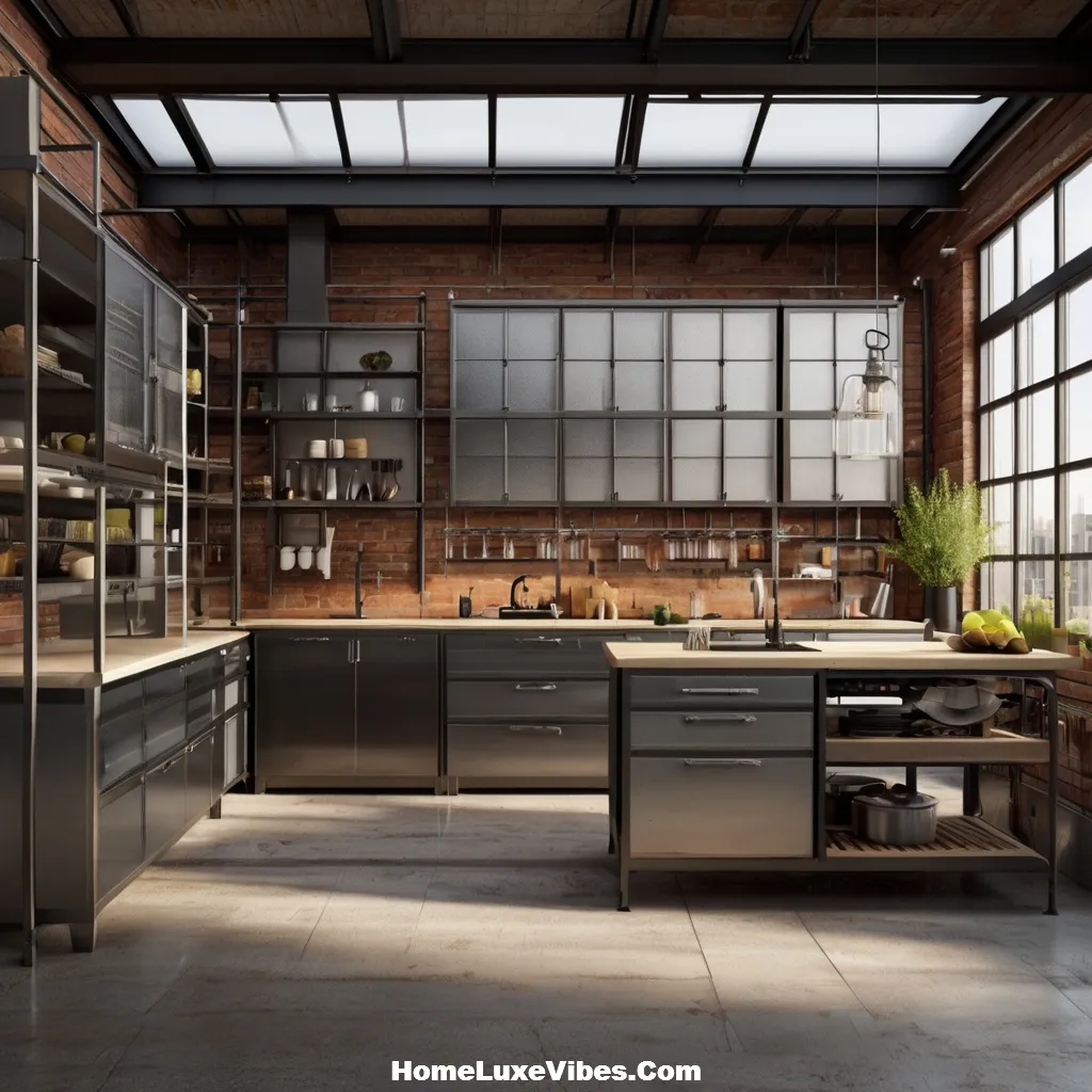 Glass and Steel Cabinets for an Industrial Edge – Industrial Kitchen Design Inspiration result Glass and Steel Cabinets for an Industrial Edge – Industrial Kitchen Design Inspiration