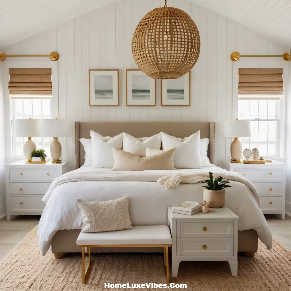 Gold Accent Ideas for Coastal Bedroom Interiors result Gold Accent Ideas for Coastal Bedroom Interiors