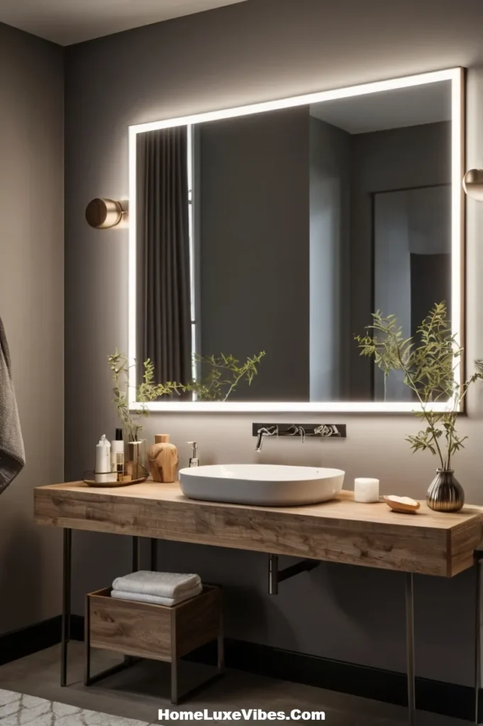 Hardworking Bathroom Vanity Lighting Design
