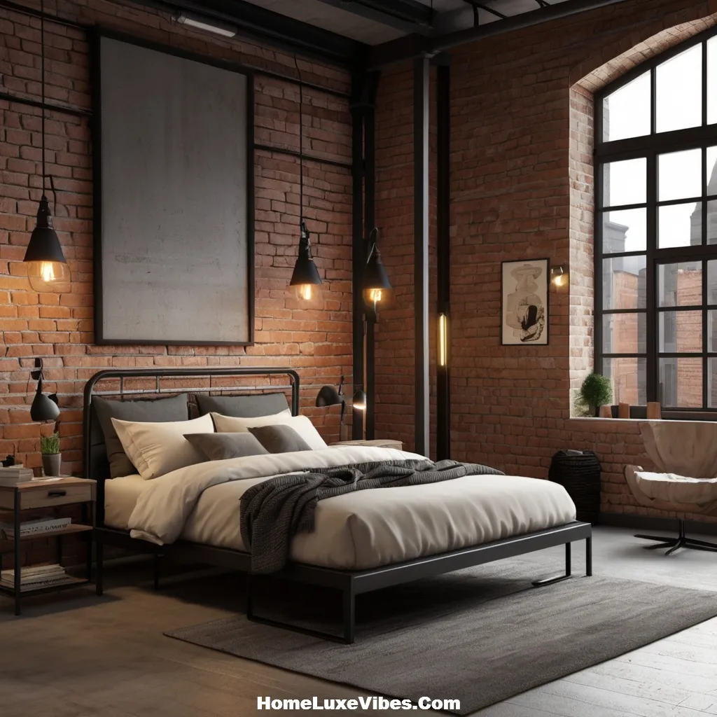 Industrial Nightstands in Bedroom – Functional Loft Design result Industrial Nightstands in Bedroom – Functional Loft Design